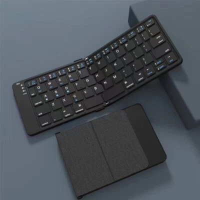 Magnetic Foldable Mute Ultrathin Portable for IOS Win Android Wireless Keyboard - Image 1 of 4
