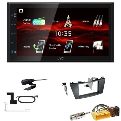 JVC Bluetooth 2DIN DAB+ Autoradio für Mazda 5 ab 2010 in schwarz - Bild 1 von 4