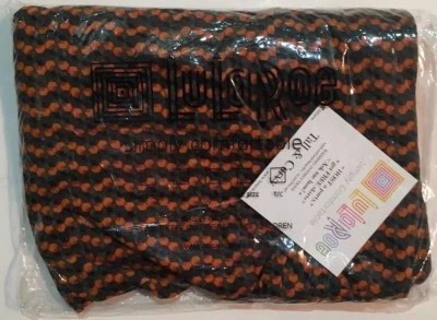 LuLaRoe NIP TC Tall and Curvy Unicorn Orange/ Grey Hexigon Stripe Leggings - Image 1 of 3