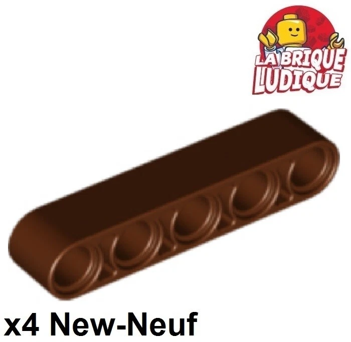 LEGO Technic 4x BAR Liftarm 1x5 Thick Brown/Reddish Brown 32316 New - Image 1 of 1