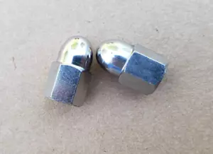 Genuine OEM Harley Mirror Mounting Nuts (2) perfect shape - Bild 1 von 2