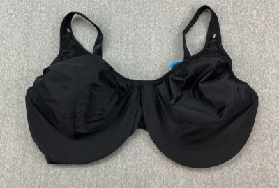 Bali Classic Support Underwire Bra Womens Size 38DDD Black Cool Comfort Fabric - Image 1 of 4