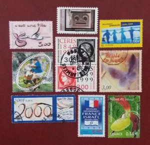 FRANCE 1999 2005 2017 Postally Used Ceres Se-Tenant Mask Orchid Rugby VF/XF 1619 - Picture 1 of 2