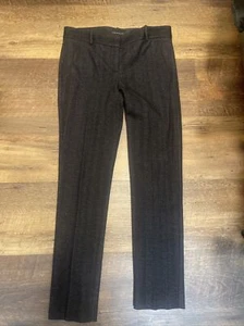 Theory Testra Dress Pants Black Gray Career Womens 8 NEW Retails $249 USA - Picture 1 of 7