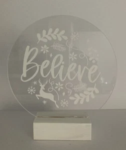 Believe Acrylic Stand Christmas - Picture 1 of 1