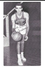Phil Jordan J.D. McCarthy Postcard Detroit Pistons 1957-58 NBA Basketball