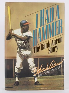 SIGNED "I HAD A HAMMER" THE HANK AARON STORY HARDCOVER BOOK MEARS / JSA - Picture 1 of 2