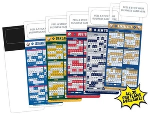 300 BALTIMORE RAVENS 2025 SCHEDULE MAGNETS Peel & Stick Business Cards NFL - Picture 1 of 2
