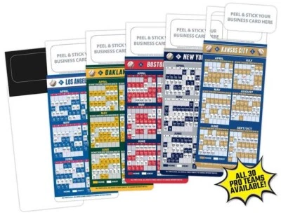 100 PITTSBURGH PIRATES MLB  2024 SCHEDULE MAGNETS  Peel & Stick Business Cards - Image 1 of 2