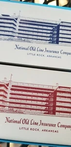 NATIONAL OLD LINE INSURANCE Building Little Rock Arkansas Vintage Playing Cards - Picture 1 of 12