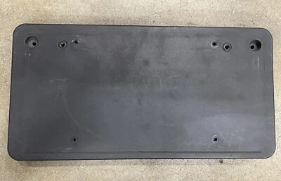 Front Bumper License Plate Black Plastic Bracket Frame For 2010-2014 BMW 5Series - Image 1 of 4