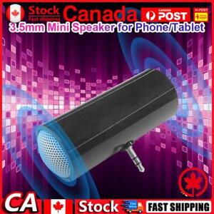 Mini Portable Speaker with 3.5mm TRS Plug Line-in Speaker for Smartphone (Black)