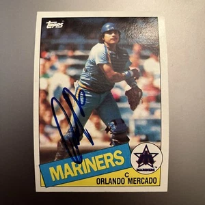 ORLANDO MERCADO 1985 TOPPS AUTOGRAPHED SIGNED AUTO BASEBALL CARD - Picture 1 of 1