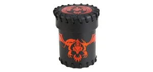 Taza de dados de cuero Q-Workshop rojo/negro dragón volador QWSCFDR101 - Imagen 1 de 1