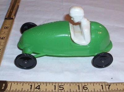PYRO  SOAP BOX SUPERSONIC #7 RACE CAR PLASTIC TOY 1950s GREEN - Image 1 of 4