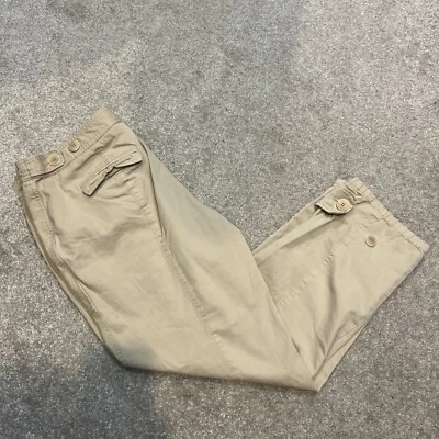 Nordstrom SignaturePants Women Size 10 Tan Khakis Slash Pockets - Image 1 of 4