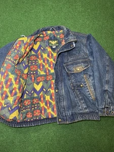 Vintage 90er Jeansjacke Bombermantel, Fresh Prince Style, Medium Eagle’s Ridge - Bild 1 von 8