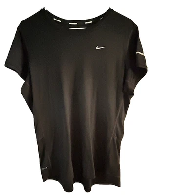 Camiseta para mujer NlKE Miler SS Running negra Dri Fit talla XL BONITA Foto 1 de 4