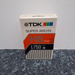 TDK Super Avilyn HS L-750 Beta Max Tape Made In Japan - Factory Sealed - Imagen 1 de 14