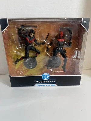 DC Multiverse ~ NIGHTWING vs. RED HOOD DELUXE FIGURE SET ~ McFarlane Toys - Image 1 of 4