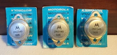 Vintage Motorola 2N1545 Transistors 3 Total Sealed In Original Packaging - Image 1 of 3
