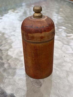 Antique Hindu Hand Crafted Kum Kum Powder Round Tikka Box - Image 1 of 4