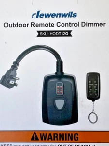 DEWENWILS Outdoor Remote Control Dimmer HODT12G 100 FT Range IP44 String Light - Picture 1 of 5