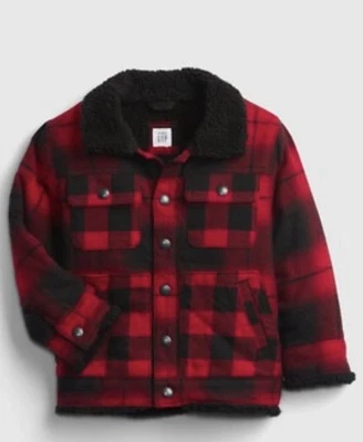 Gap Boys Buffalo Plaid Shirt Jacket XXL - Image 1 of 3