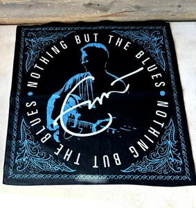Eric Clapton Nothing but the Blues Official Promo Bandana Guitar GOAT Excellent - Picture 1 of 7