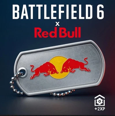 Battlefield 6 | Red Bull Exclusive Limited Edition Dog Tag | RARE BF6 CODE + XP
