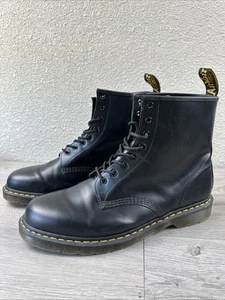 Dr. Martens 8-Loch Black Leather Boots, UK 14, US 15, EU 49,5. - Bild 1 von 16