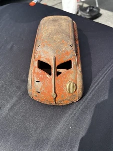 VTG Buddy L Scarab Wind Up Car Toy Pressed Steel Collectible Well Loved As Is - Picture 1 of 18