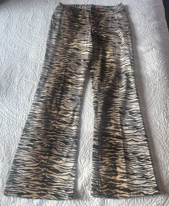 Vintage Paris Blues Originals Tiger Print Stretch Jeans Größe 9 Made In USA NOS - Bild 1 von 10