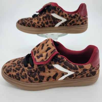 Steve Madden девочек искусственной замши кожи леопард печать красный отделки теннисные туфли 6,5 М - Изображение 1 из 4