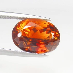 9.88 Ct Natural Champagne Topaz Top Luster,Flawless Oval Cut,Brazil-1534 - Picture 1 of 2