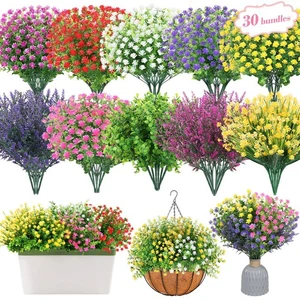30 Bundles Artificial Flower Set - Realistic Outdoor & Indoor Decor, UV-Resis... - Bild 1 von 7