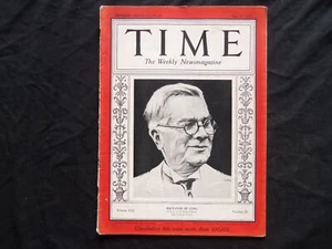 1933 MAY 15 TIME MAGAZINE - GERARDO MACHADO, DICTATORY OF CUBA - T 370 - Picture 1 of 2