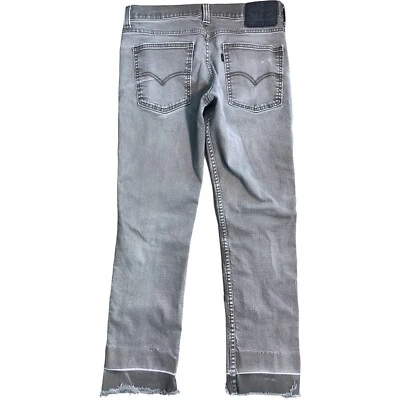 Pantalones de mezclilla rectos ajustados Levis 511 oliva para hombre 32x27 vaquero occidental dobladillo crudo Foto 1 de 4