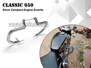 Paraurti Motore Compatto, Argento Originale Royal Enfield Classic 650 - Picture 1 of 4