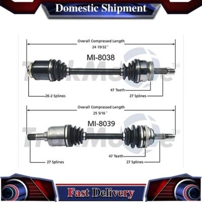 Junta del eje de transmisión delantero CV para Dodge Stealth 1992 1993 1994 1995 1996 Foto 1 de 3