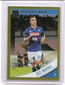 2019 Donruss Arkadiusz Milik Press Proof Gold Insert Card /75 SSC Napoli - Picture 1 of 2
