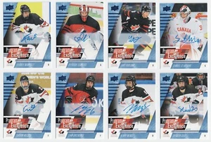 2024-25 Upper Deck Team Canada Juniors Programa de Excelencia Selección Automática de la lista - Imagen 1 de 12