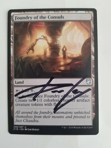 Foiundry of the Consuls Commander 2018 ED ARTIST PROOF Signed by Sam Burley MTG - Picture 1 of 1