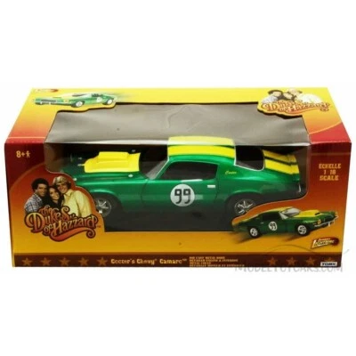 THE DUKES OF HAZZARD COOTER'S CHEVY CAMARO JOHNNY LIGHTNING 1:18 DIECAST NEW - Image 1 of 2