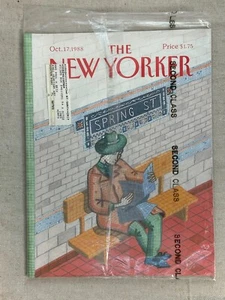 New Yorker Magazine ~ October 17 1988 ~ SEALED / NEW ~ Mary Grimm - Picture 1 of 3