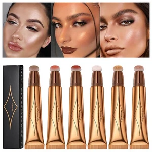 Multi-Functional Makeup Brush Blush Powder Palette Highlighter & Contour Pencil - Picture 1 of 32
