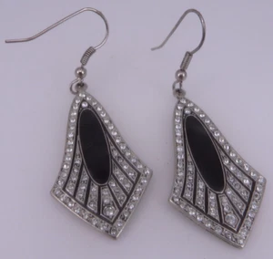 Neugablonz: Paar phantastische Art Deco Ohrringe Swarovski Elements (106439) - Picture 1 of 3
