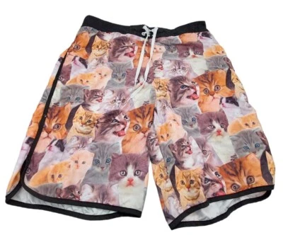 Bioworld Crazy Cats swim trunks Board Shorts Size 2XL  - Image 1 of 4