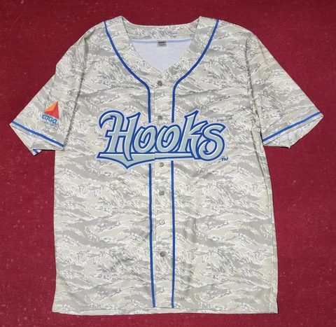 Corpus Christi Hooks Jersey MiLB Camo Men's Large Cover