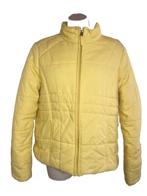 Athletic Works Woman’s Puffy Winter Coat Ski Jacket Sz M Yellow Excellent - Image 1 of 3